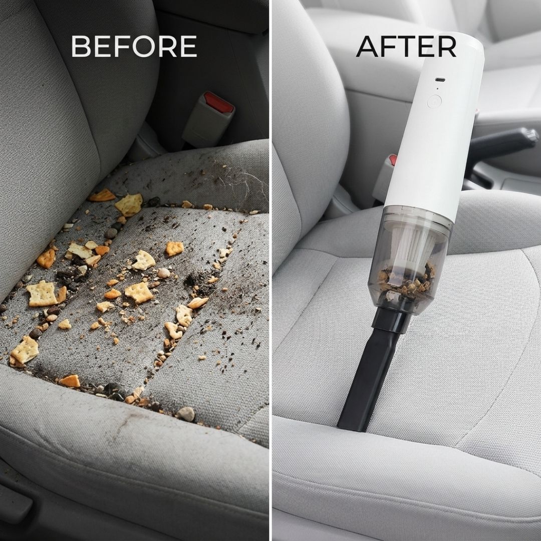 Cordless Mini Handheld Vacuum Cleaner Set with 5 Attachments