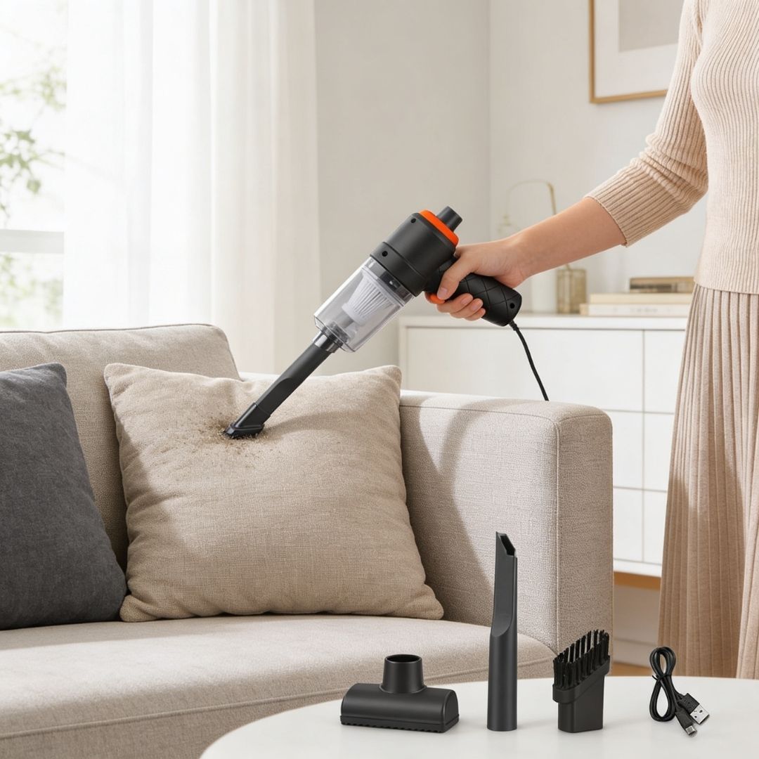 2-in-1 Wireless Handheld Vacuum Cleaner | High-Power Portable Cleaner