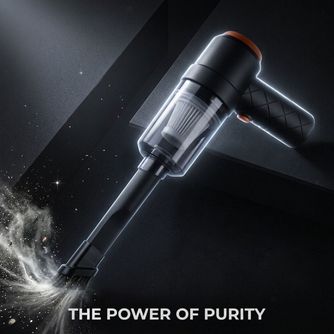 2-in-1 Wireless Handheld Vacuum Cleaner | High-Power Portable Cleaner