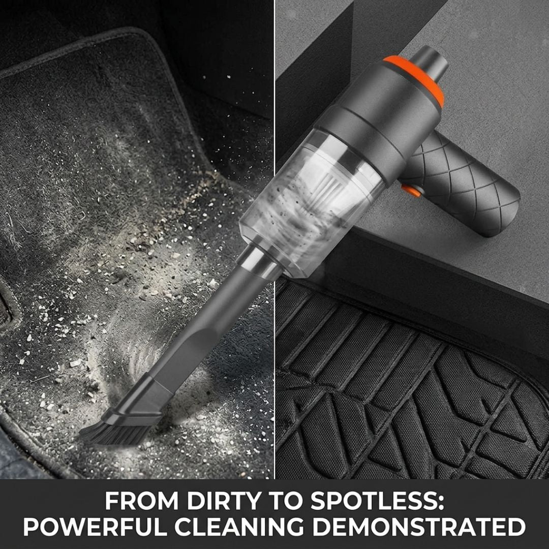 2-in-1 Wireless Handheld Vacuum Cleaner | High-Power Portable Cleaner