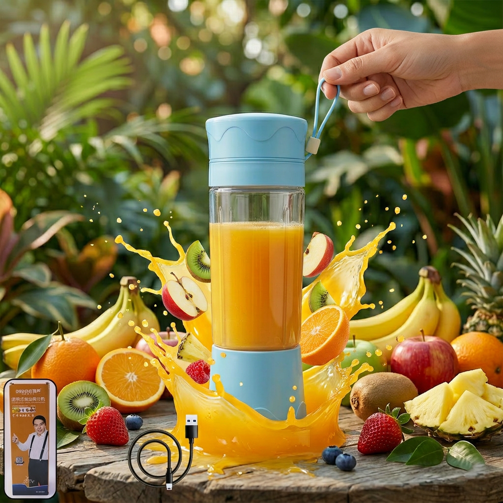 Portable USB Rechargeable Juicer Blender Bottle | Mini Smoothie Maker