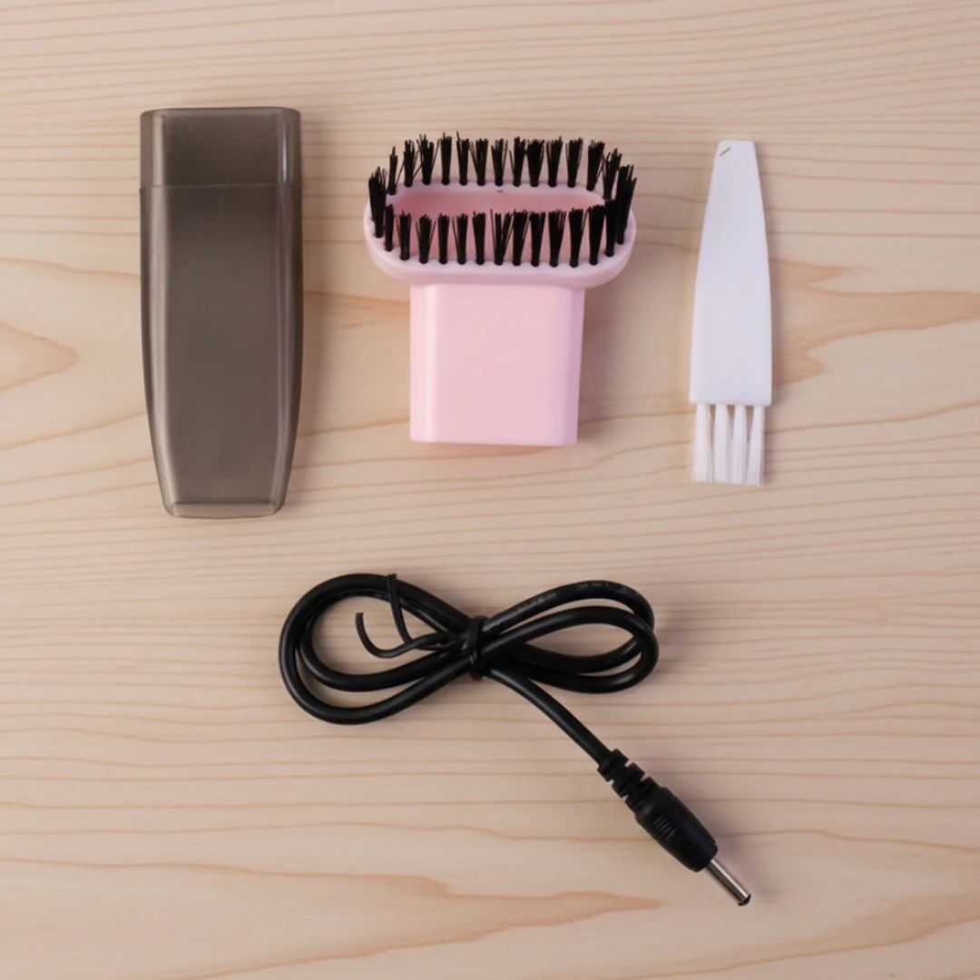 2-in-1 Mini Vacuum Cleaner with Brush | Portable Dust Cleaning Device - TheVyora